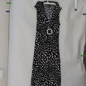 Frank Lyman Design PolkaDot Sequined  Jersey Dress S 10
